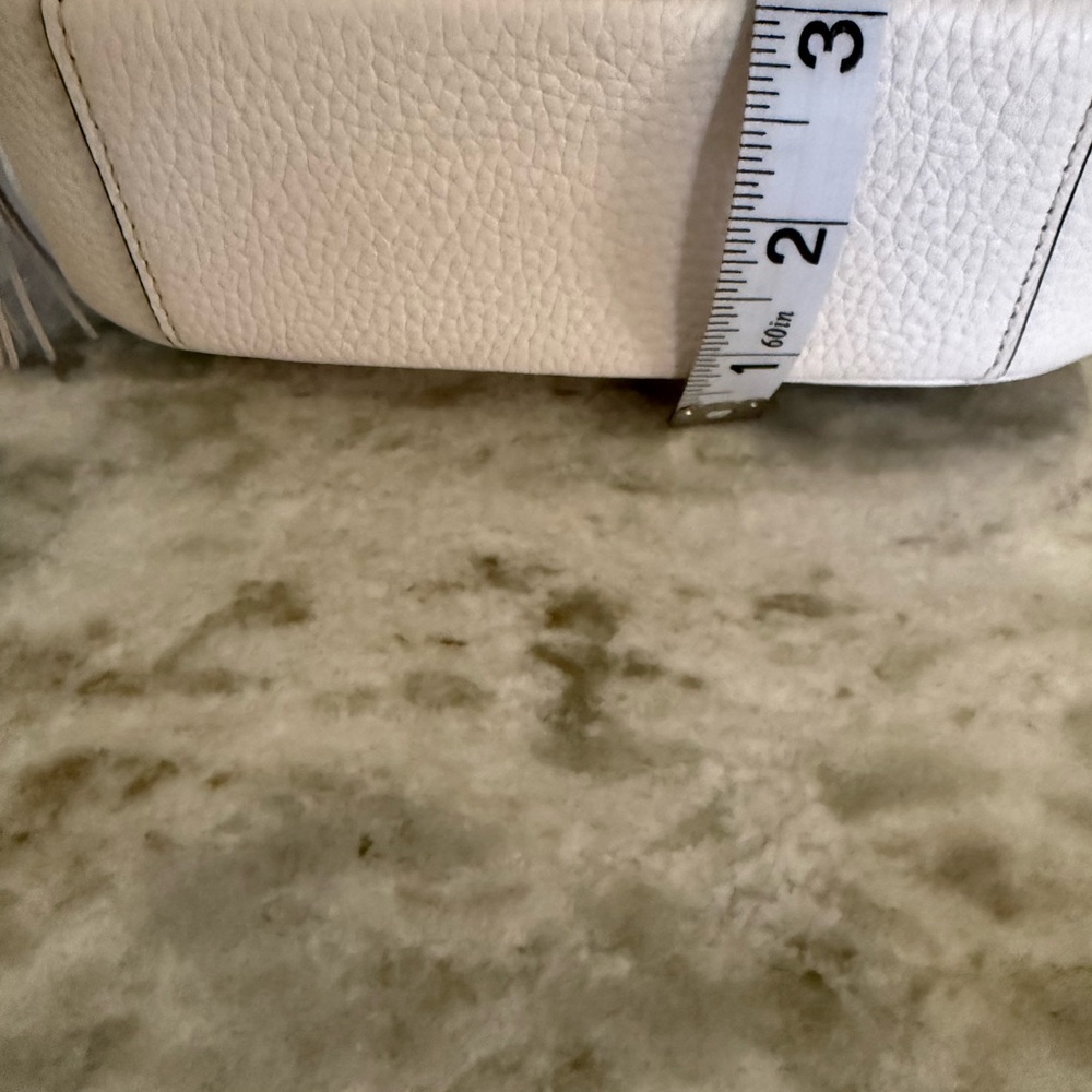 kate spade White Pebbled Leather Camera Crossbody with Gold Hardware - Picture 9 of 9